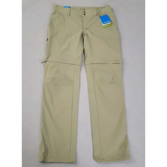 Columbia Womens Omni Shield Straight Leg Convertible Pants Active Fit 12 Long - Picture 2 of 13